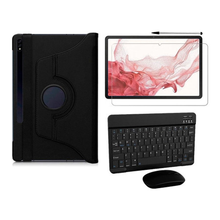 Capa Teclado Pelíc. Caneta Mouse P/ Galaxy Tab S8+ X800 X806