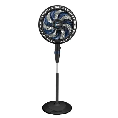 Ventilador De Coluna Arno 150w 40cm 7 Pás 3 Velocidades Preto E Azul Ve7c 220v