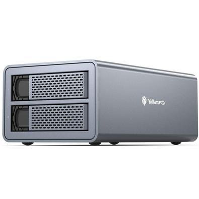 Case Gaveta Usb3.0 Para 2 Hds Sata 2.5/3.5 Externo Raid 36tb