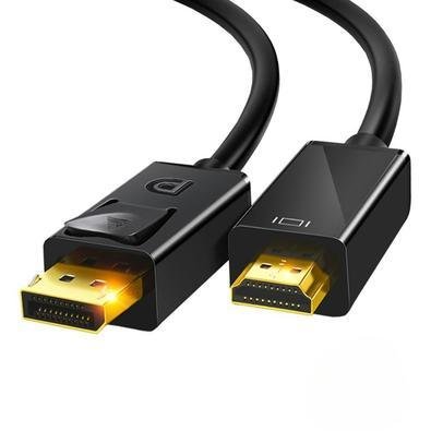 Cabo Displayport Para HDMI 1,8m 4k 60hz Fhd 144hz Gamer