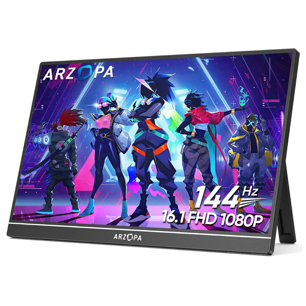 Monitor Portátil Gamer Arzopa Z1fc 16.1" Full Hd 1080p 144hz 100% SRGB Ips Mini HDMI Usb-c - Z1fc
