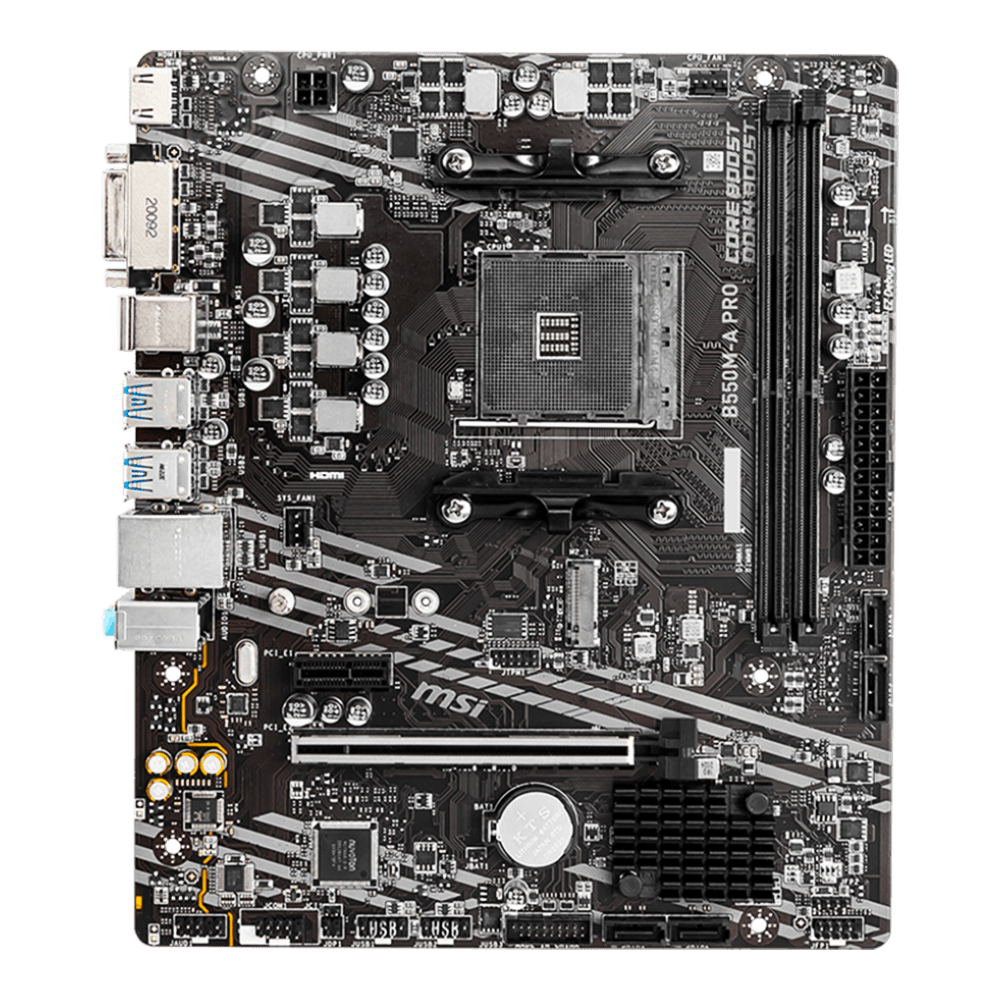 Placa Mae Gamer Msi B550m-a Pro Amd Ryzen Am4 Ddr4 Matx M.2 HDMI/dvi