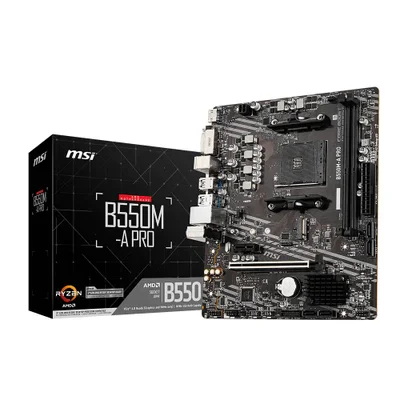 Placa Mãe Msi B550m-a Pro Am4 2xDDR4 Chipset Amd B550 Matx