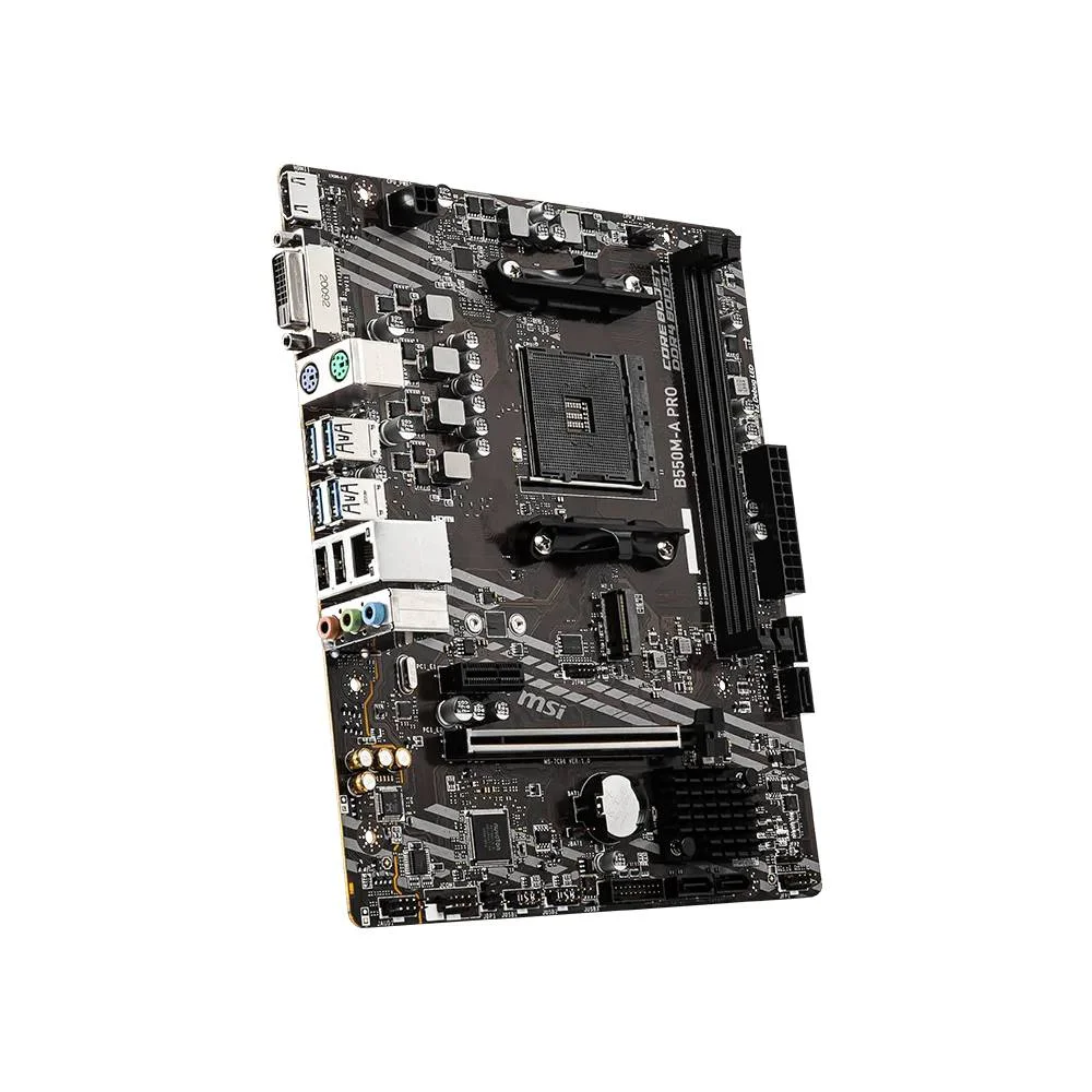 Imagem 2 de 5 do produto Placa Mãe Msi B550m-a Pro Am4 2xDDR4 Chipset Amd B550 Matx