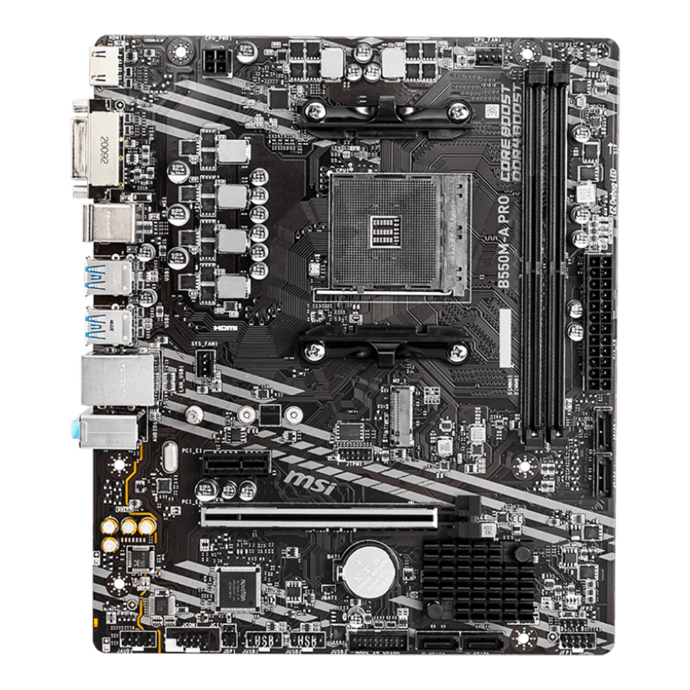 Placa Mae Gamer Msi B550m-a Pro Amd Ryzen Am4 Ddr4 Matx M.2 HDMI/dvi 4