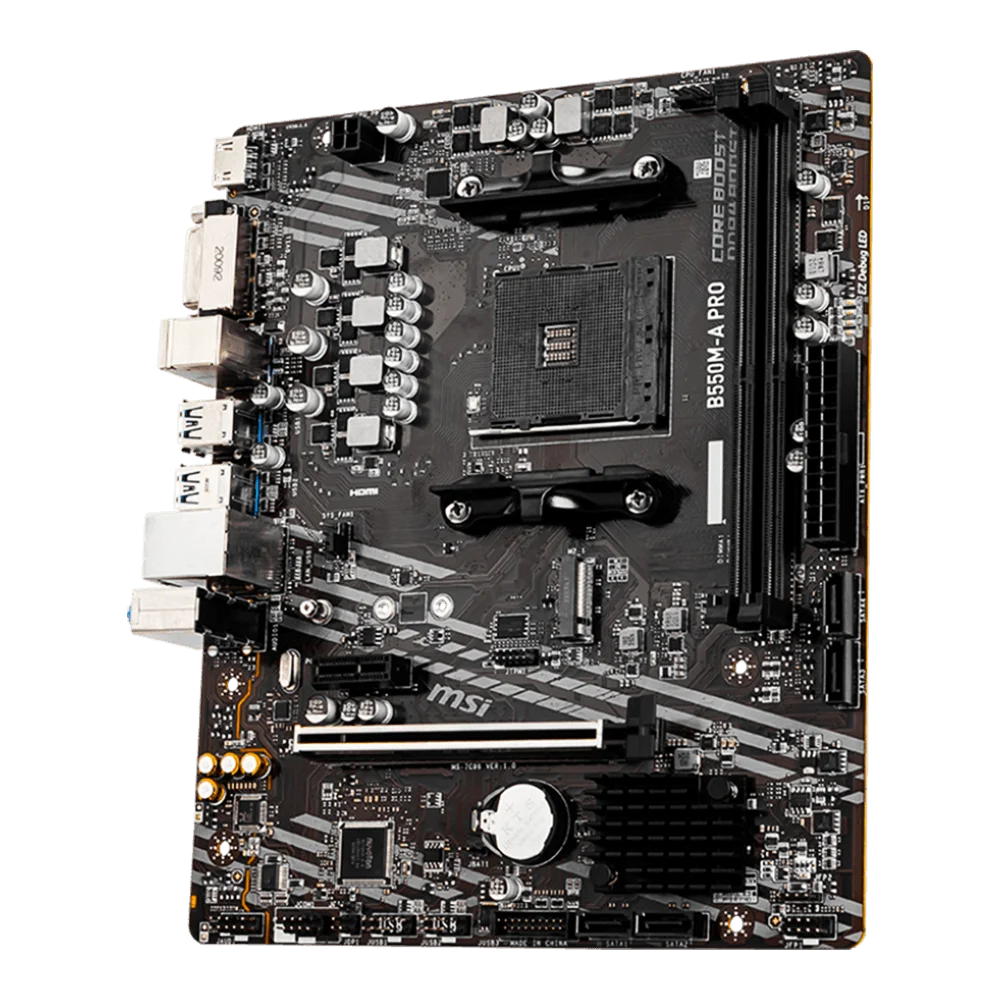 Placa Mae Gamer Msi B550m-a Pro Amd Ryzen Am4 Ddr4 Matx M.2 HDMI/dvi 5