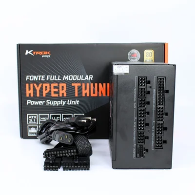 Fonte Gamer Ktrok Hyper Thunder 850w Full Modular Gold Atx 3.1