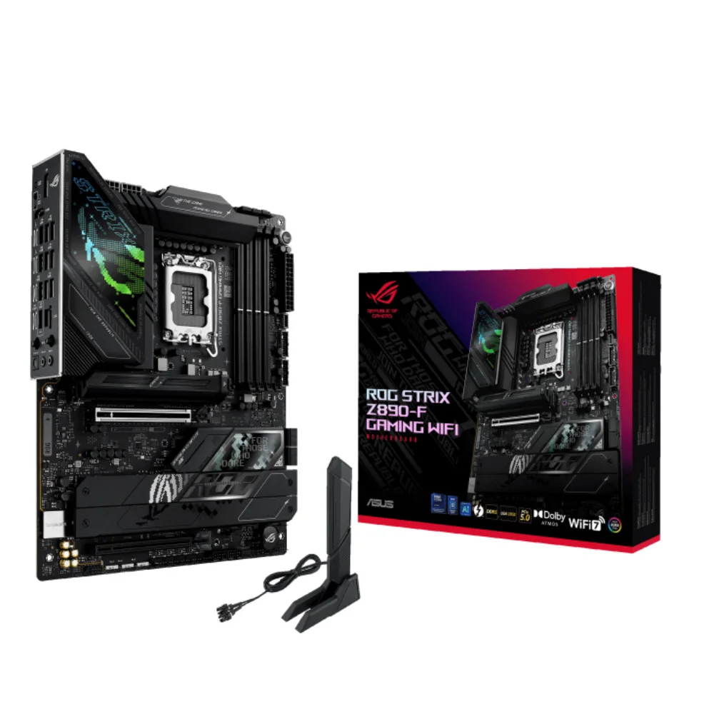 Placa Mãe Asus Rog Strix Z890-f Gaming Wifi7 LGA  1851 4xDDR5 Chipset Z890 Atx 4