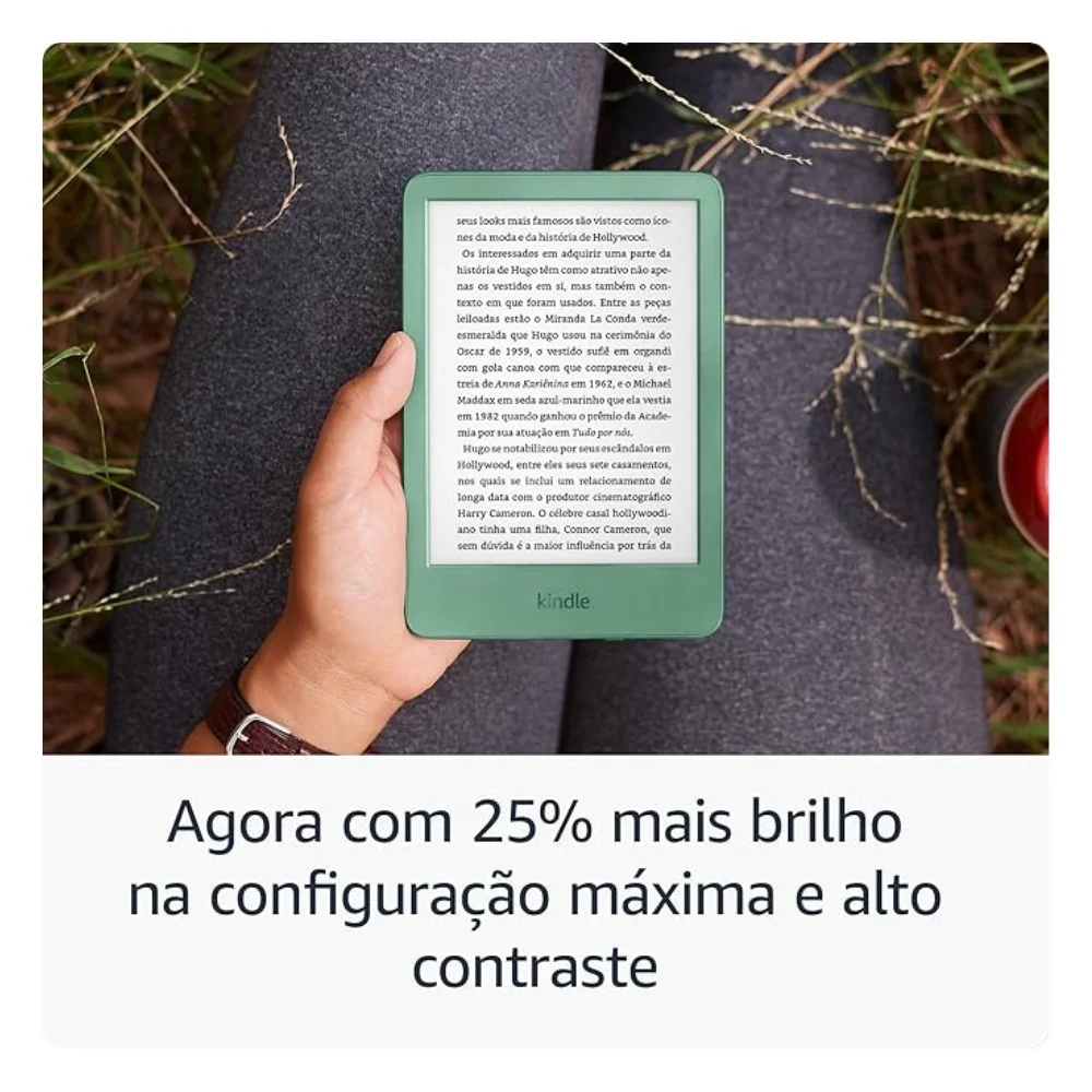 Kindle 11ª Geração 2024 6" 16gb Tela Antirreflexo Bateria De Longa Duração Verde - B0cp31qs6r