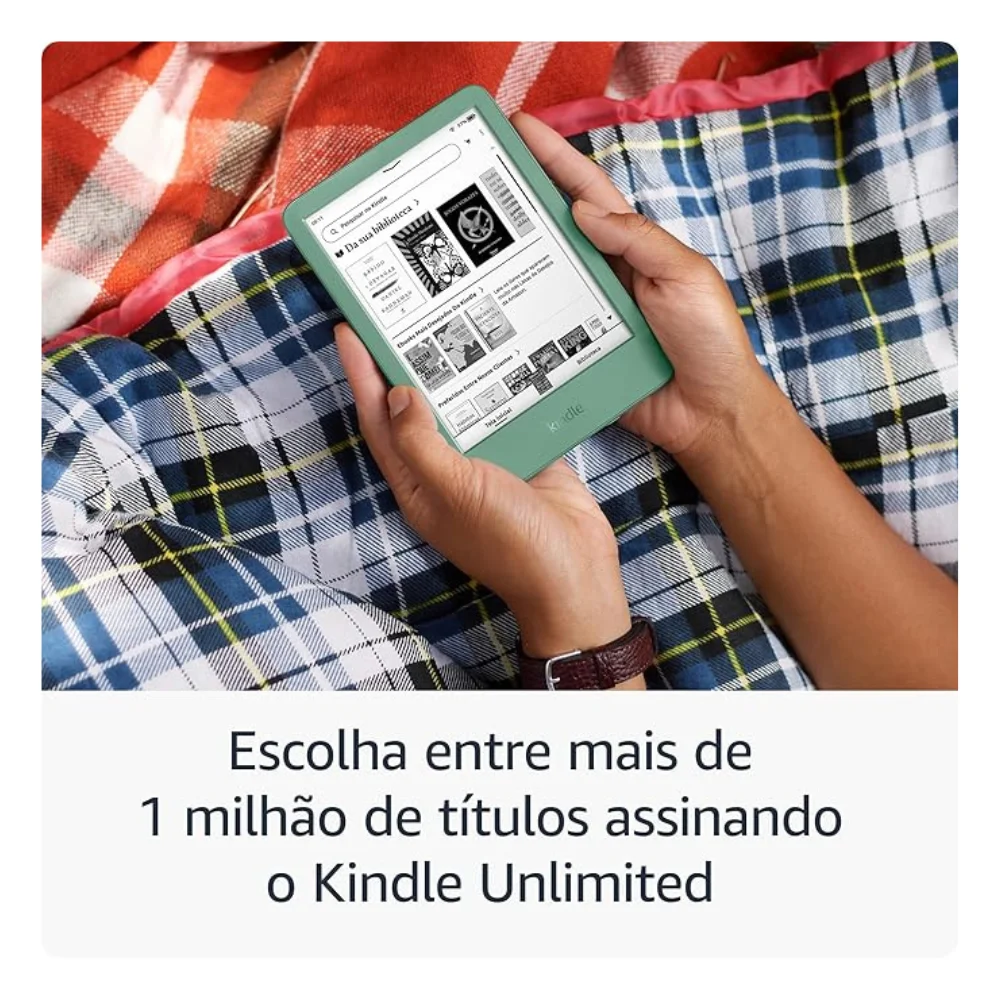 Kindle 11ª Geração 2024 6" 16gb Tela Antirreflexo Bateria De Longa Duração Verde - B0cp31qs6r