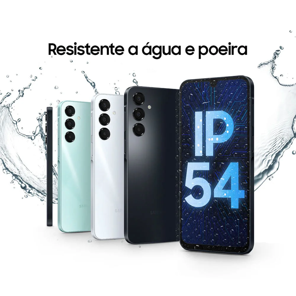 Celular Samsung Galaxy A16, 128GB + 4gb Ram, Câmera De Até 50mp, Tela 6.7”, Nfc, Ip54, Bateria 5000 Mah Preto Celular Samsung Galaxy A16, 128GB + 4gb Ram, Câmera De Até 50mp, Tela 6.7”, Nfc, Ip54, Bateria 5000 Mah Preto