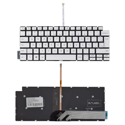 Teclado Para Notebook Dell Latitude 3410 Com Iluminação Prata