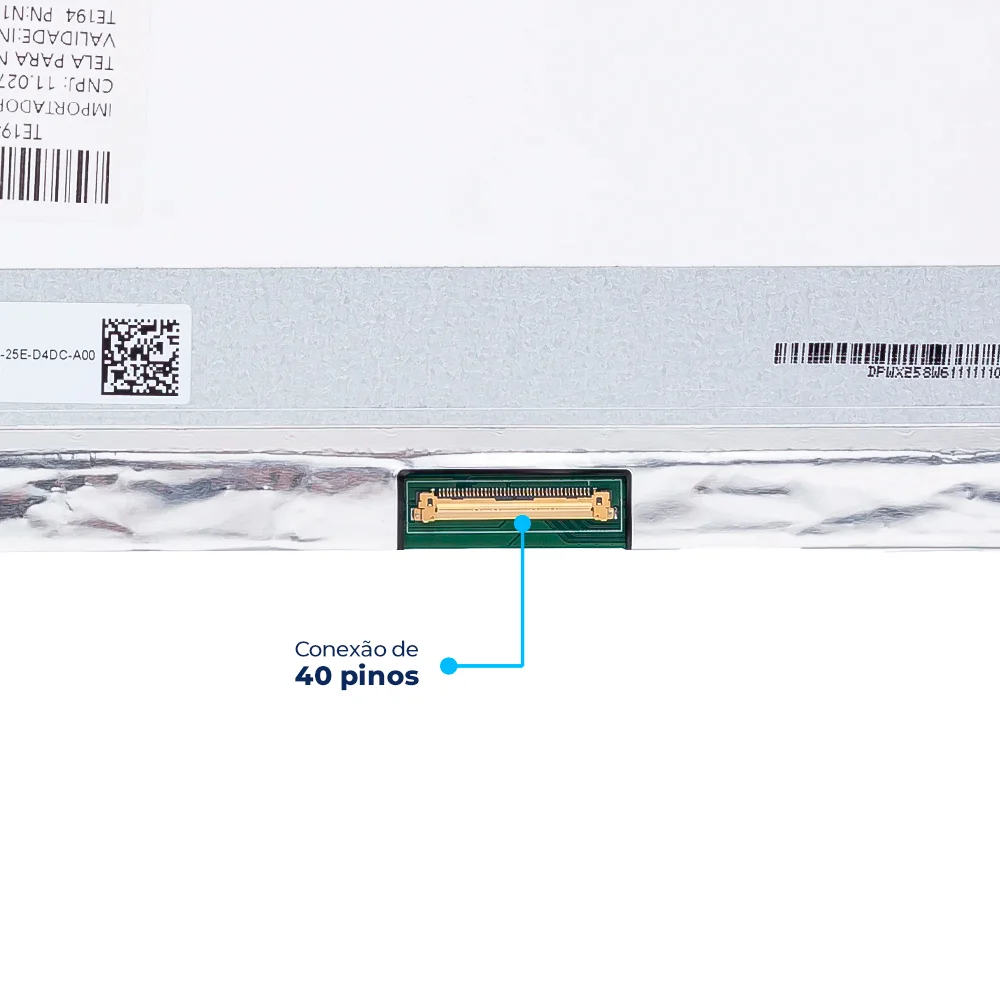 Tela Para Notebook Dell Vostro 15m-3520-p45t 15.6" 1920 X 1080 (FULL HD) 40 Pinos Fosca