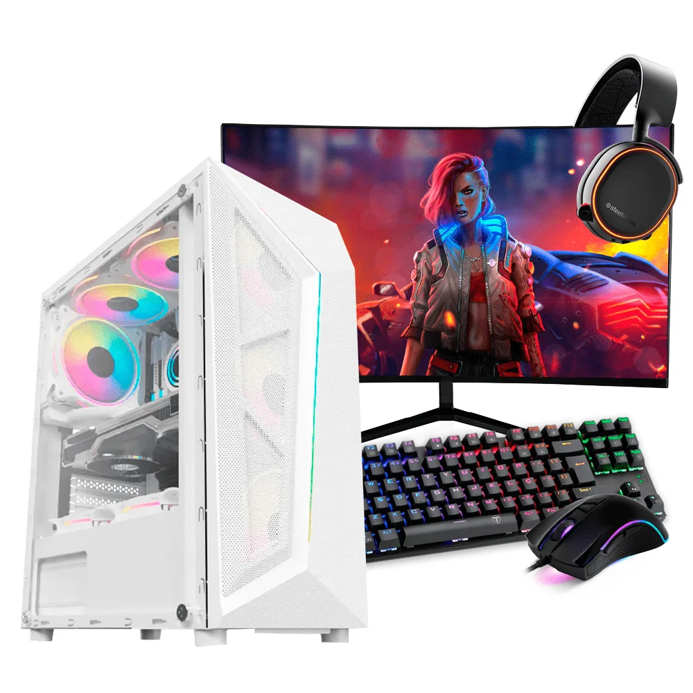 PC Gamer Completo Ryzen 5 5600gt, 16gb Ddr4, SSD 480GB, 500w 80 Plus, PCgt08-e