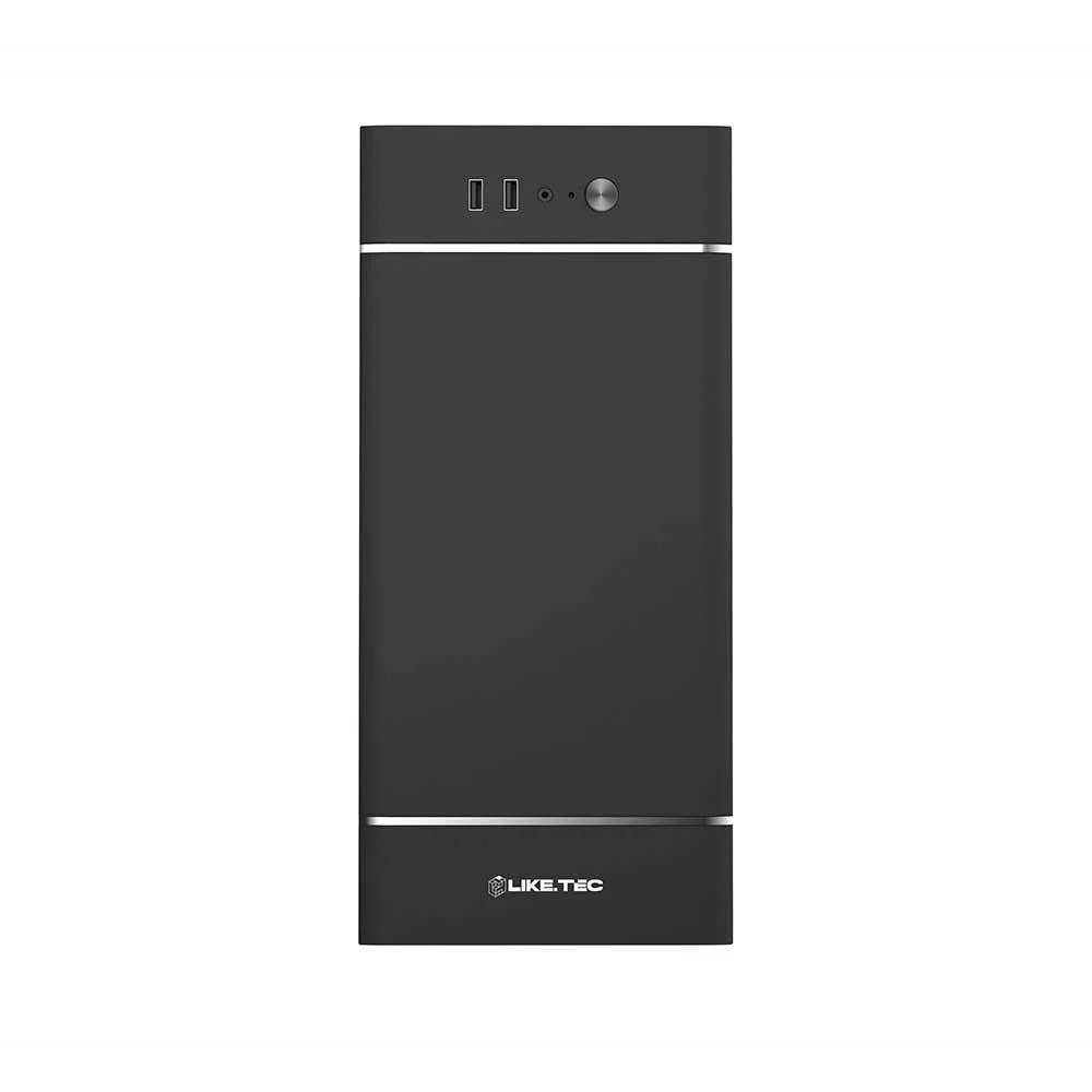 Imagem 2 de 5 do produto Gabinete Liketec The Rock Office Micro Atx Sem Fonte Preto 2118