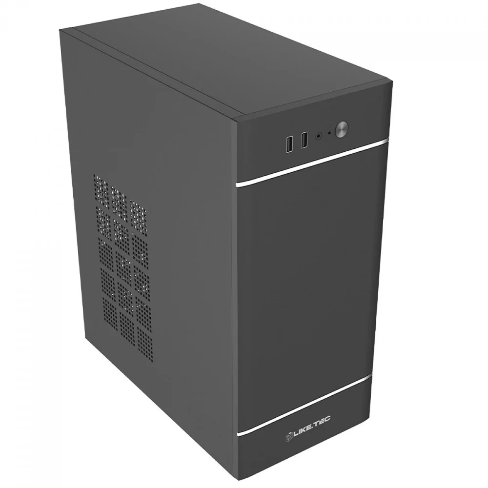Imagem 3 de 5 do produto Gabinete Liketec The Rock Office Micro Atx Sem Fonte Preto 2118