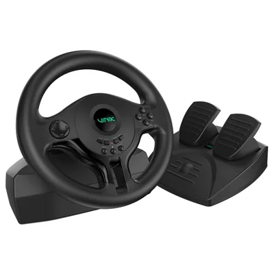 Volante Gamer Vinik Com Pedal Gw180 Para PC / Ps4 / XBOX / Switch