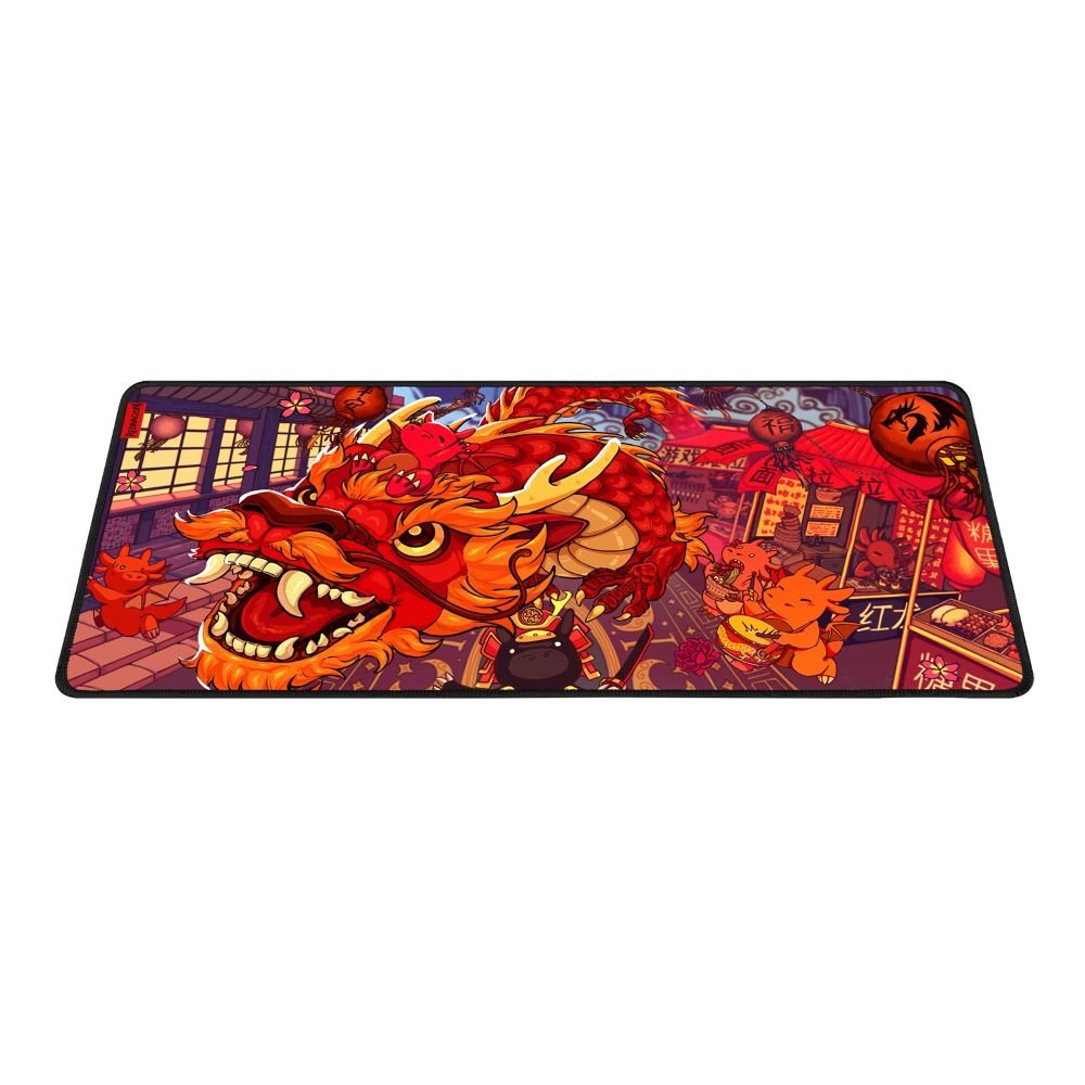 Mouse Pad Deskmat Redragon Flick Xl Extra Grande 90x40cm Special Edition Festival Do Dragao  - P032fd
