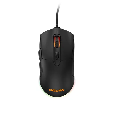 Mouse Gamer PCyes Malus Black Vulcan -12400 Dpi-RGB-6 Botões