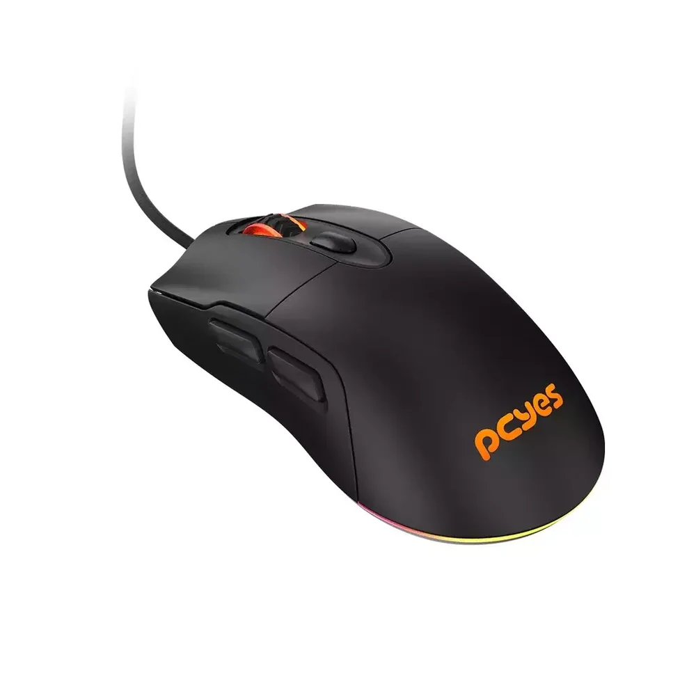 Mouse Gamer PCyes Malus Black Vulcan -12400 Dpi-RGB-6 Botões Mouse Gamer PCyes Malus Black Vulcan -12400 Dpi-RGB-6 Botões