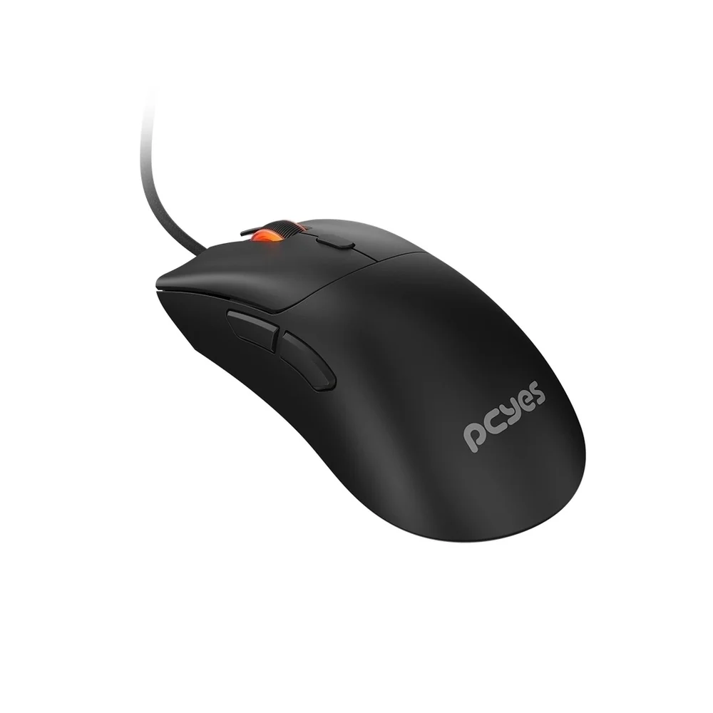Imagem 3 de 5 do produto Mouse Gamer PCyes Hydrus Black Vulcan-12400 Dpi-RGB 6 Botões