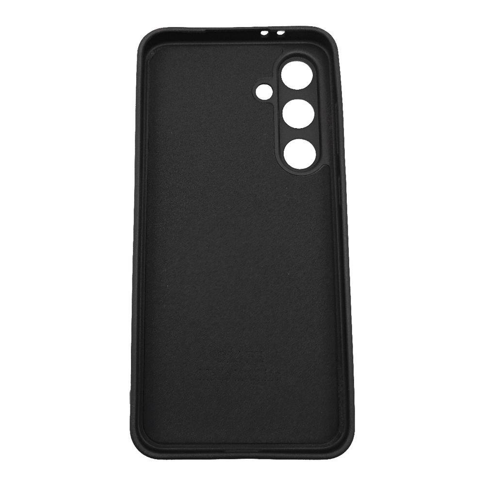 Imagem 2 de 2 do produto Capinha Capa Compatível Com Samsung Galaxy S24 Fe 5g Tela 6.7 Case Aveludada Interior Cor:preto