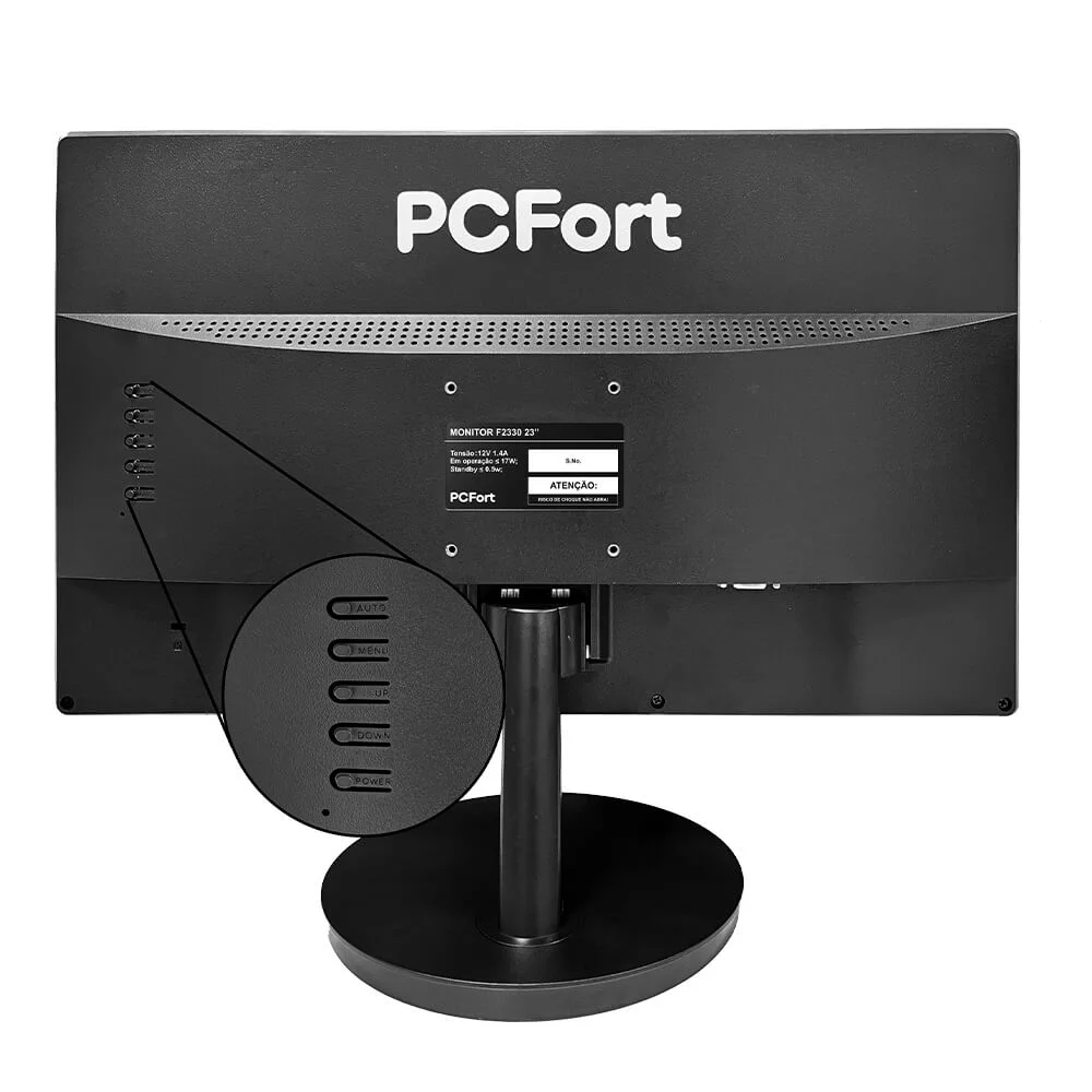 Monitor PCfort F2330 23" LED Full HD, 60Hz-75Hz, 5Ms, VGA/HDMI. Monitor PCfort F2330 23" LED Full HD, 60Hz-75Hz, 5Ms, VGA/HDMI.