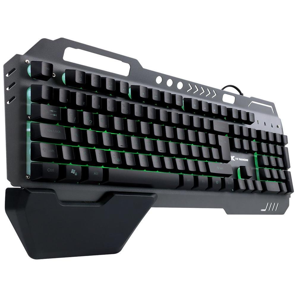 Teclado Gamer Armor Abnt2 Multimidia LED 7 Cores 1.8 M Usb Sensacao Mecanica Apoio De Pulso Magnetico - Gt500