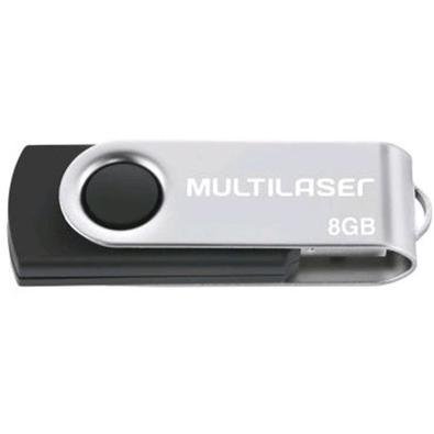 Pen Drive PCtop Twist 8GB Preto - Pdt8GB