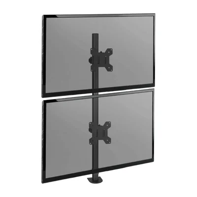 Suporte Ajustável Para 2 Monitores Com Morsa De 10" Até 32"