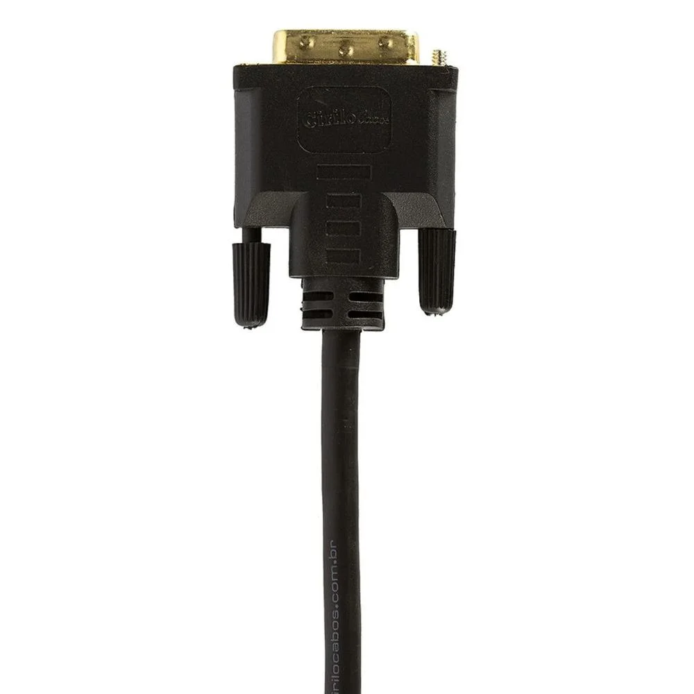 Imagem 3 de 5 do produto Cabo Dvi Para HDMI De 2,0m Preto 7269-10 Cirilo Cabos Cabo Dvi Para HDMI De 2,0m Preto 7269-10 Cirilo Cabos