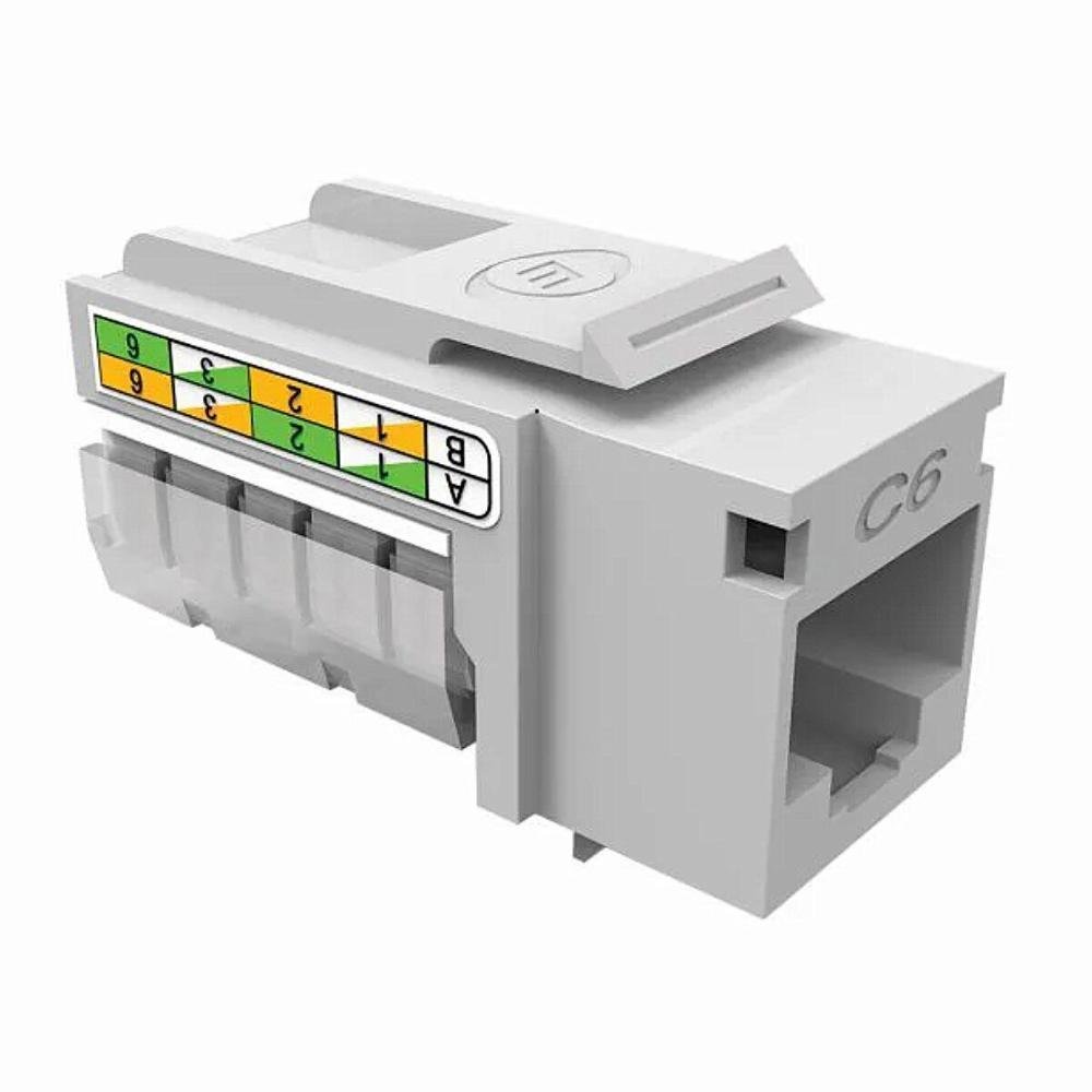 Imagem 2 de 2 do produto Conector Rj45 Fêmea Cat6 Gigalan T568ab Bg 35060601 Furukawa