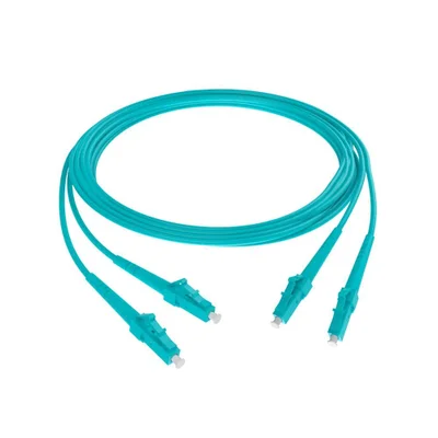 Cordao Optico Fibracem Duplex Multi Mode Om4 2,5 Lc Upc/lc Upc 2mm Acqua - Cd0001m4250c000