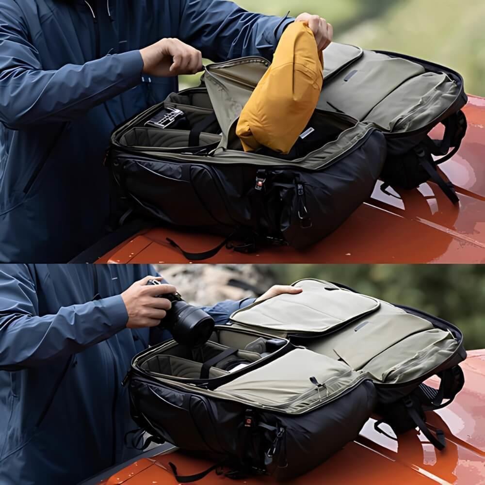 Imagem 2 de 3 do produto Mochila Onepro Flex 30l Space Black Para Câmeras E Drones - Pgytech