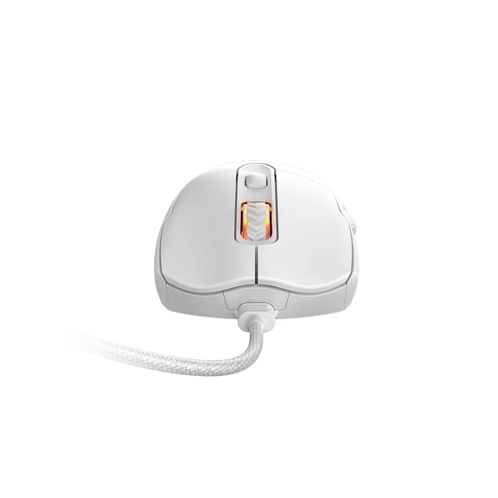 Imagem 5 de 5 do produto Mouse Gamer PCyes Malus White Ghost - 12400 Dpi - RGB - 6 Botões