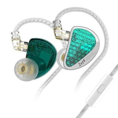 Fones De Ouvido Kz-as16 Pro In Ear Com Cancelamento De Ruído Cinza