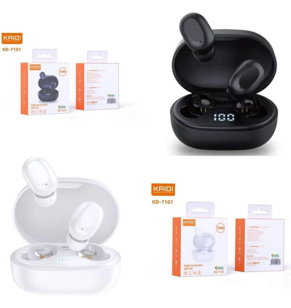 Imagem 3 de 4 do produto Fone De Ouvido Kaidi Kd-7101 Tws Bluetooth 5.3 Sem Fio 795 771