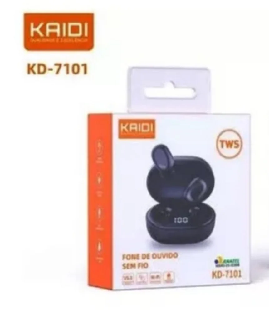 Imagem 4 de 4 do produto Fone De Ouvido Kaidi Kd-7101 Tws Bluetooth 5.3 Sem Fio 795 771
