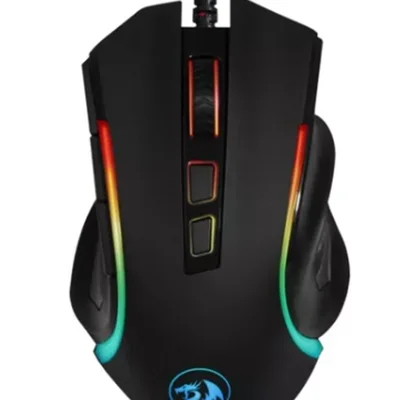 Mouse Gamer com Fio Redragon Griffin M607 Usb 7200dpi Óptico Led Rgb Cor Preto