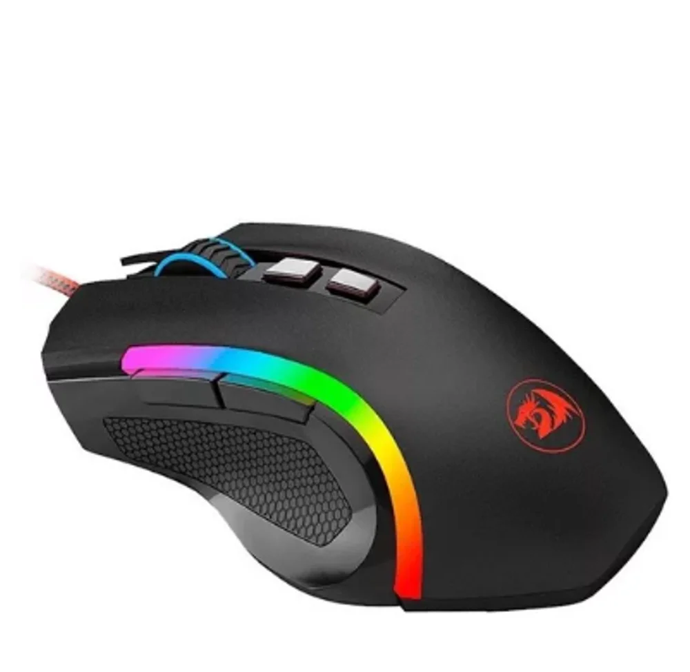 Imagem 2 de 3 do produto Mouse Gamer com Fio Redragon Griffin M607 Usb 7200dpi Óptico Led Rgb Cor Preto