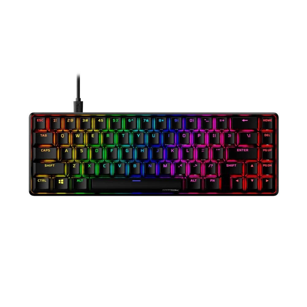 Teclado Mecânico Hyperx Alloy Origins 65% RGB Gaming Us Red Switches Preto