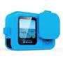 Capa De Silicone Gopro Hero 13 Black + Tampa Para Lente Cor Azul
