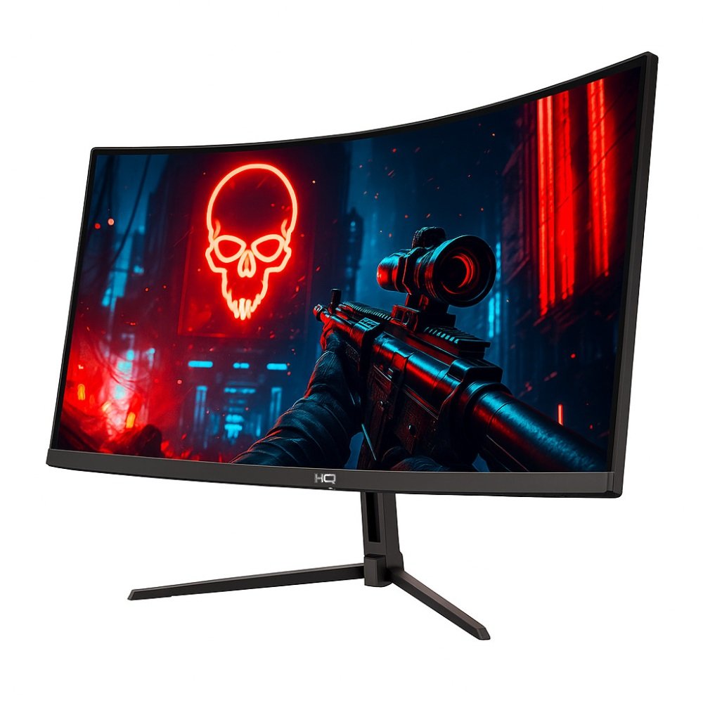 Monitor Gamer 27" Curvo 1ms, 180hz, Amd Freesync, Full Hd, HDMI, Dp, Frameless Hq Premium Hq27c18