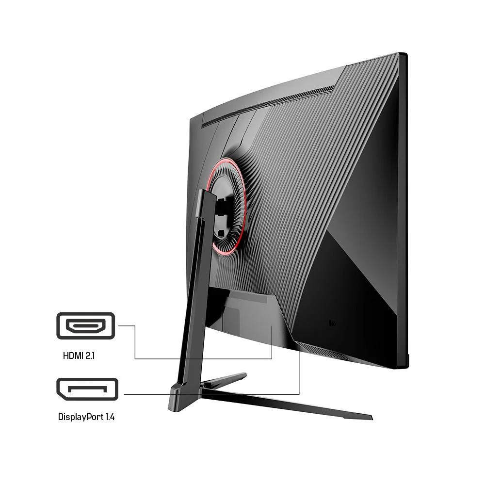 Monitor Gamer 27" Curvo 1ms, 180hz, Amd Freesync, Full Hd, HDMI, Dp, Frameless Hq Premium Hq27c18
