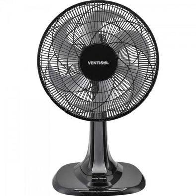 Ventilador De Mesa 30 Cm Com 6 Pas 220v Turbo 6 Preto/cinza Ventisol