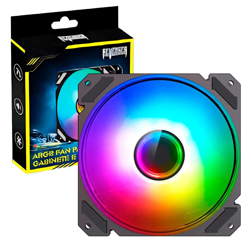 Cooler Para Gabinete 120mm 12cm ARGB Revenger 3 Pinos 4