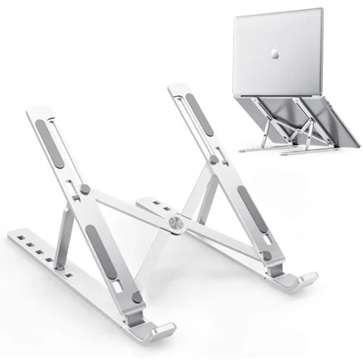 Suporte de Notebook Ajustável Alumínio, Leve, Resistente, Durável
