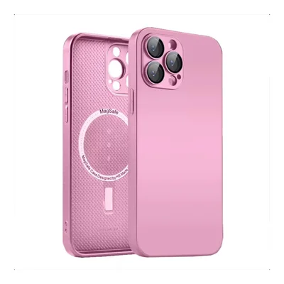 Capa Capinha Case Super Premium Vidro Glass Proteção De Câmera Compatível Iphone 14 Pro - Rosa