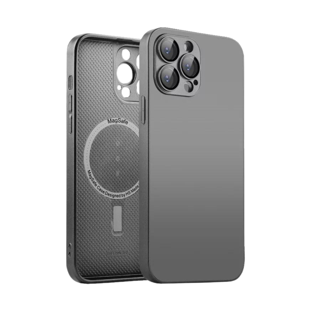 Capa Capinha Case Super Premium Vidro Glass Proteção De Câmera Compatível Iphone 11 - Titânio