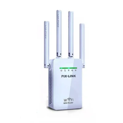Repetidor de Sinal Wifi 2800m 4 Antenas Amplificador De Sinal